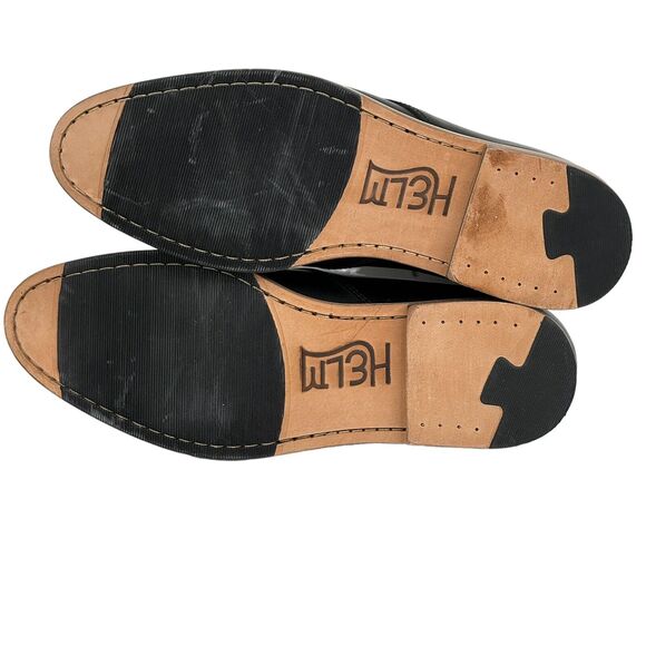 Helm Men's Declan Chukka Boots Natural Leather Black Sz 12 M Lace Up Modern NEW - Picture 7 of 11